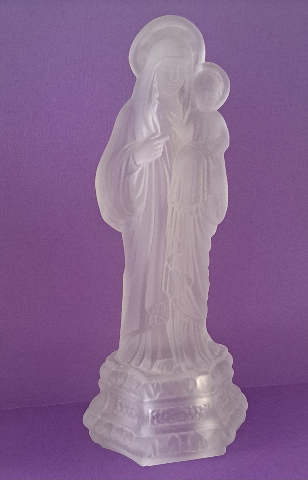 Matglazen Madonna met Kind - 30 cm hoog, Ophalen of Verzenden