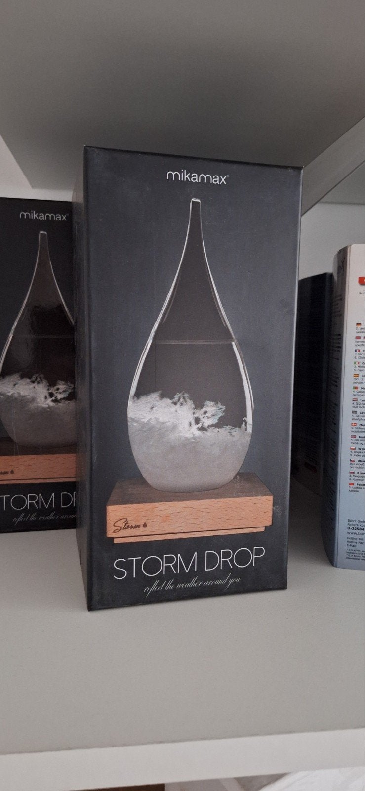 Nieuwe Mikamax Stormglass Drop - Weervoorspeller, Nieuw, Ophalen of Verzenden, Glas, Bruin