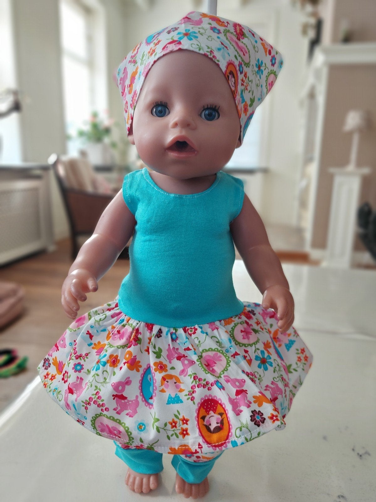 Mooie gekleurde 3 delig zomer set baby born, Ophalen of Verzenden, Nieuw, Babypop