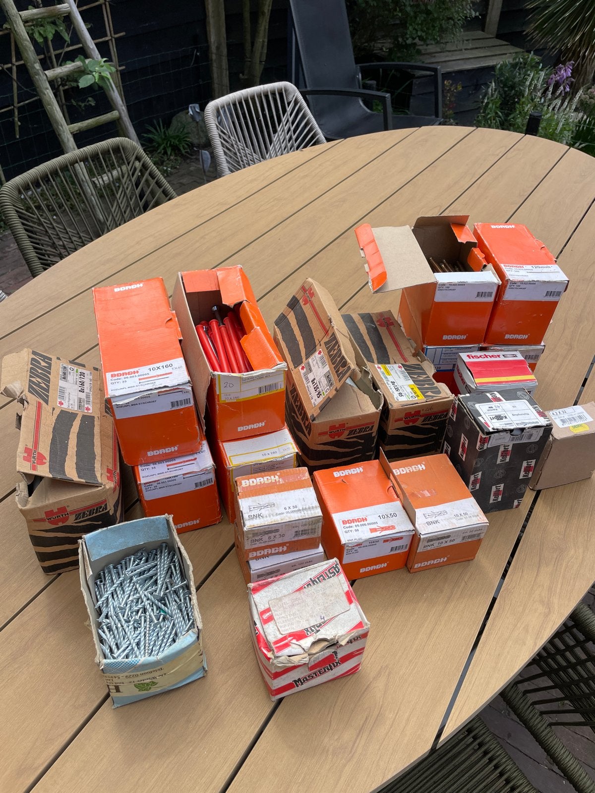 Partij bouwmaterialen/bevestigingsmaterialen, Doe-het-zelf en Verbouw, IJzerwaren en Bevestigingsmiddelen, Ophalen, Gebruikt, 50 tot 100 mm