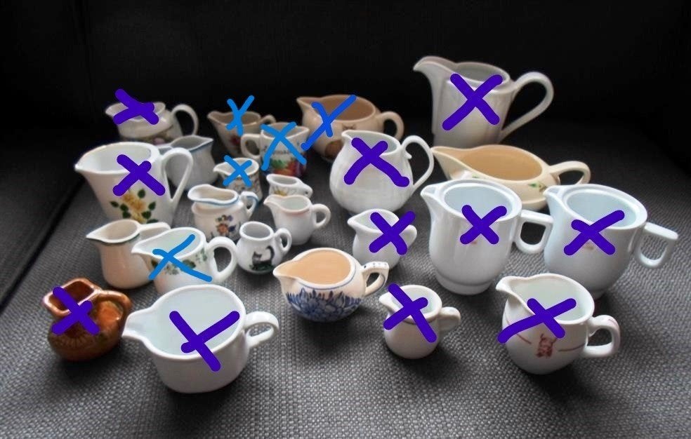 10 verschillende melkkannetjes. 1,50 euro per stuk., Ophalen of Verzenden
