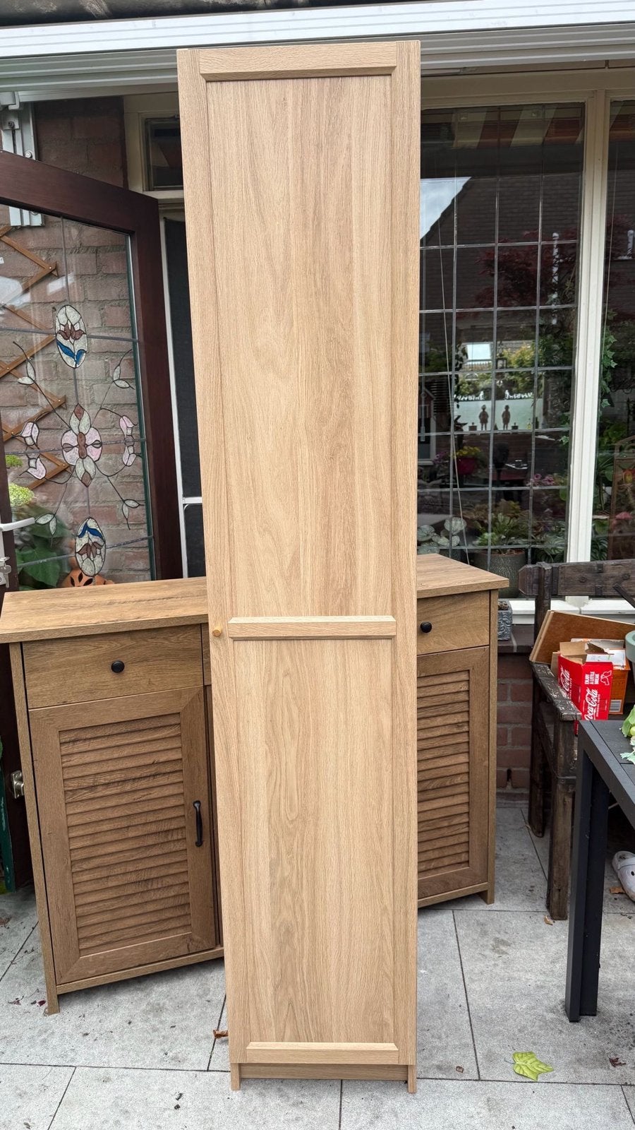 Hoge Ikea Kast - 200x40x30 cm, Ophalen, Minder dan 50 cm, Met deur(en), 200 cm of meer