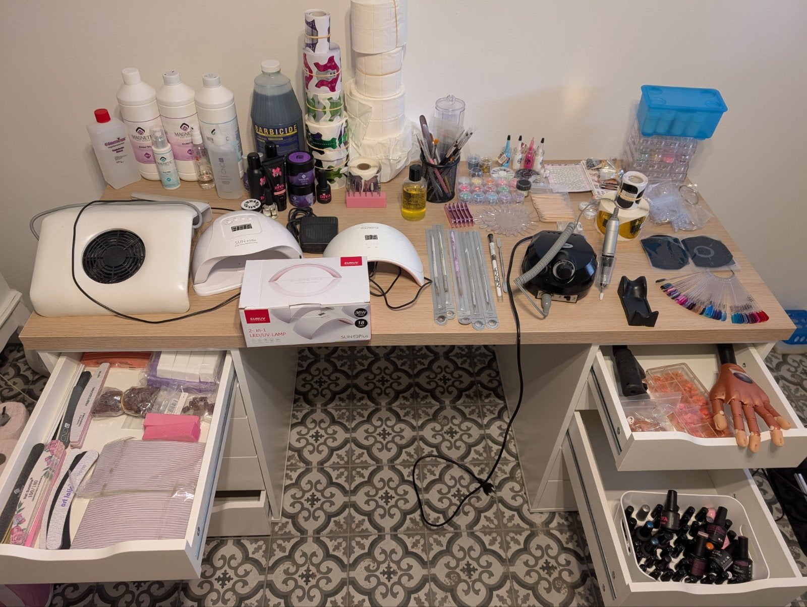 Uitgebreide set nagelsalon benodigdheden, Ophalen, Gebruikt, Overige typen