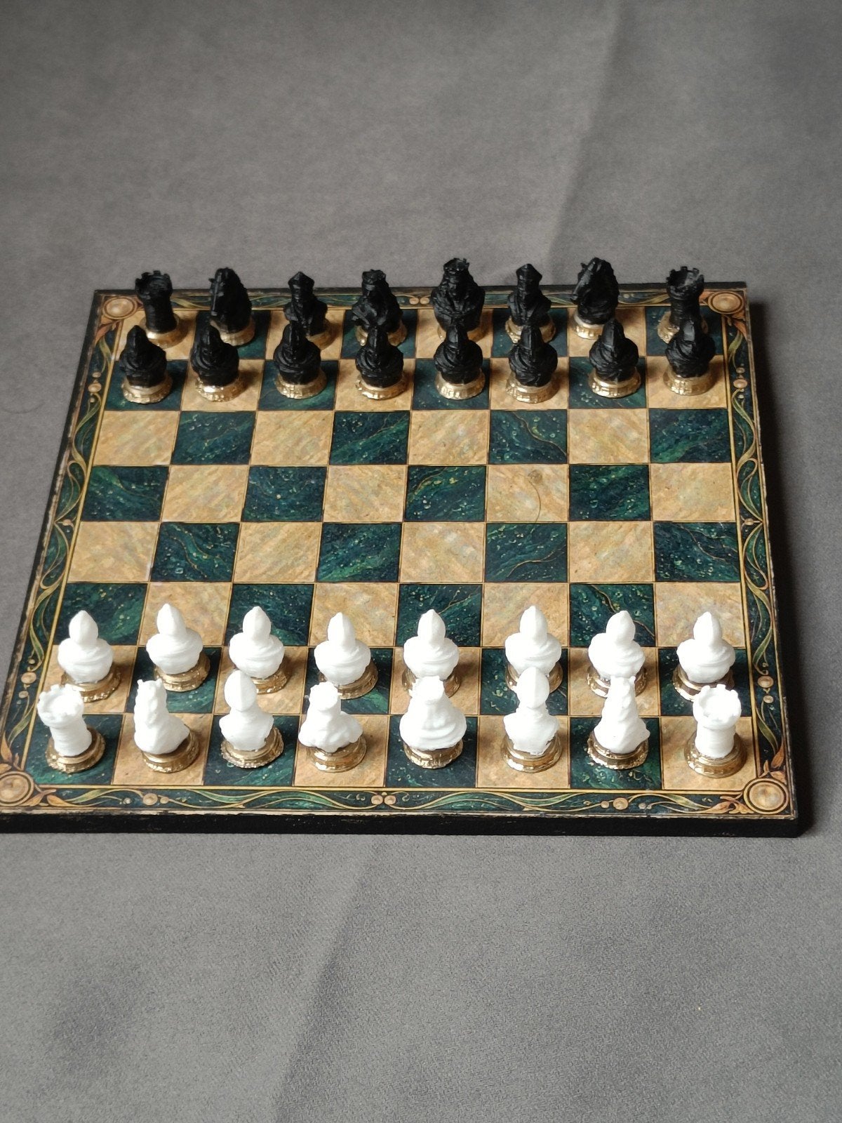 Uniek mini schaakspel met zeemeermin, Een of twee spelers, Ophalen of Verzenden, Zo goed als nieuw