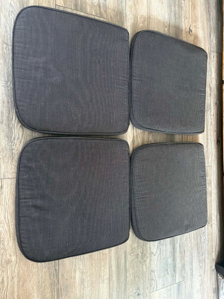 4 zitkussens, Tuin en Terras, Tuinmeubel-accessoires, Ophalen, Gebruikt