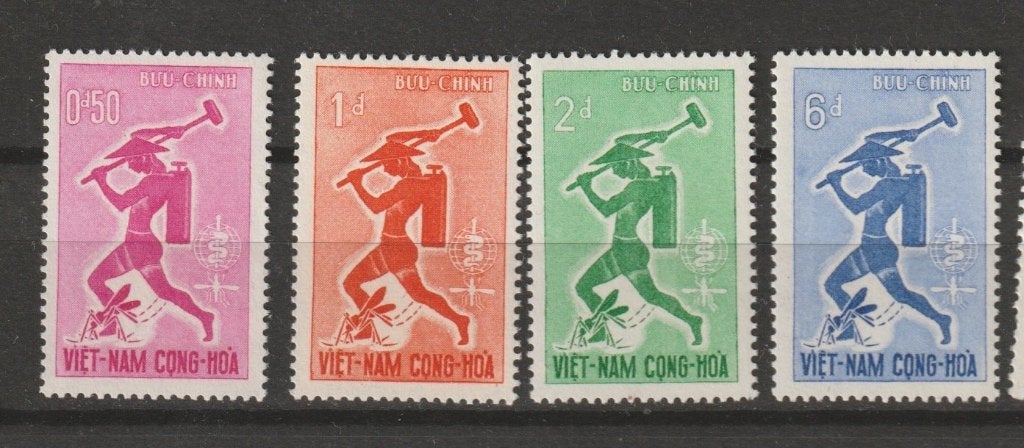 TSS Kavel 430095  Zuid-Vietnam malaria pf minr 262-265, Ophalen, Postfris, Zuidoost-Azië