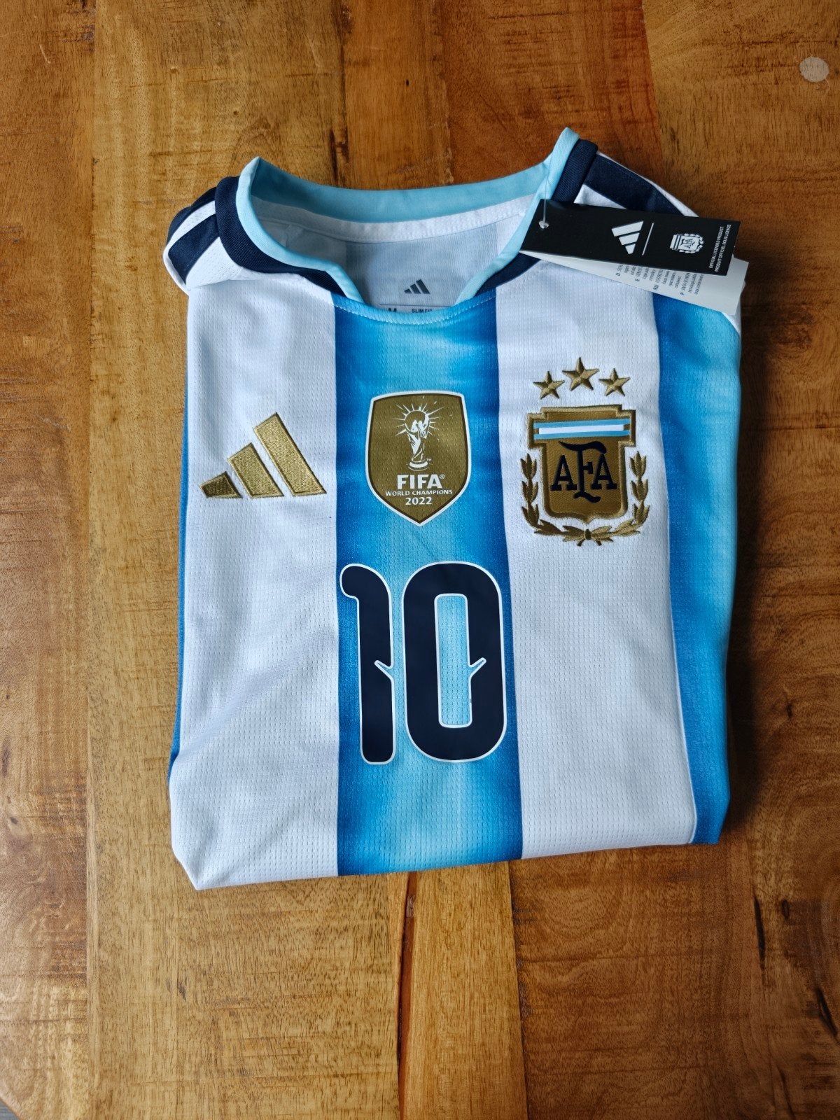 Argentinië thuisshirt Messi WK 2022 - Maat M, Maat M, Verzenden, Nieuw, Shirt