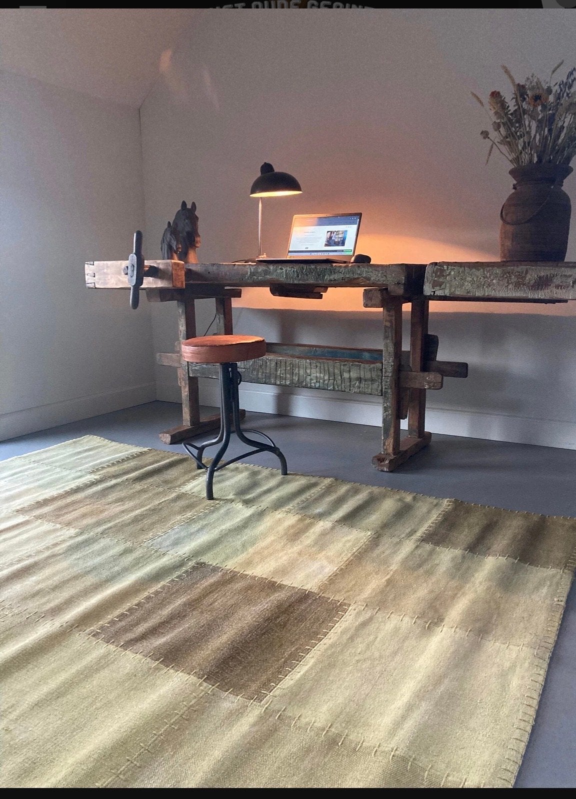 Nieuw By-Boo Vloerkleed Patchwork Mono Yellow 160x230 cm, Huis en Inrichting, Ophalen, Geel, 150 tot 200 cm, Rechthoekig