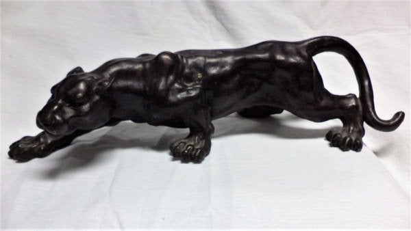 Groot brons beeld Panter - Wenen (Vienna) - Art Deco, Antiek en Kunst, Ophalen, Brons