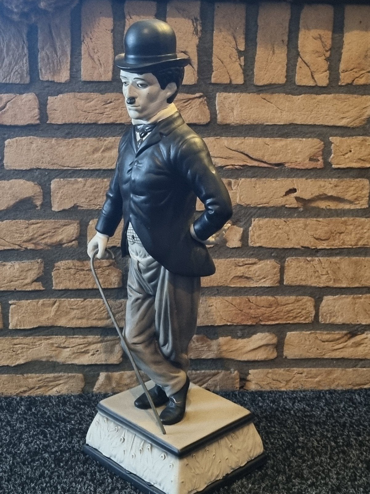 Beeld Charlie Chaplin - Vintage Decoratie, Ophalen of Verzenden