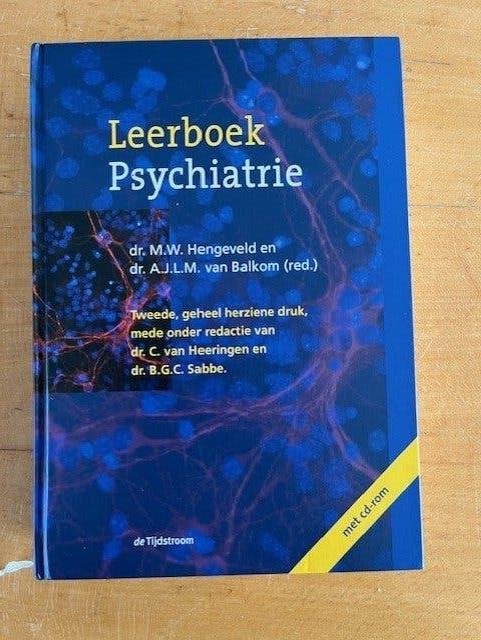 Leerboek psychiatrie - M.W. Hengeveld, Zo goed als nieuw, M.W. Hengeveld, Beta, HBO