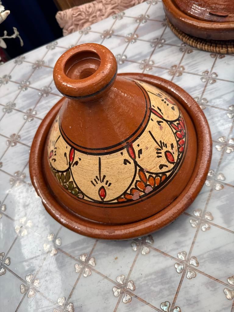 Traditionele Marokkaanse Tajine - Handgemaakt Aardewerk, Ophalen, Overige materialen, Overige typen, Nieuw
