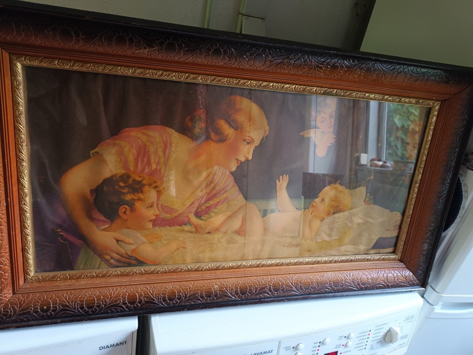 brocant schilderij Das Nesthäkchen Ernst Max Pietschmann, Ophalen