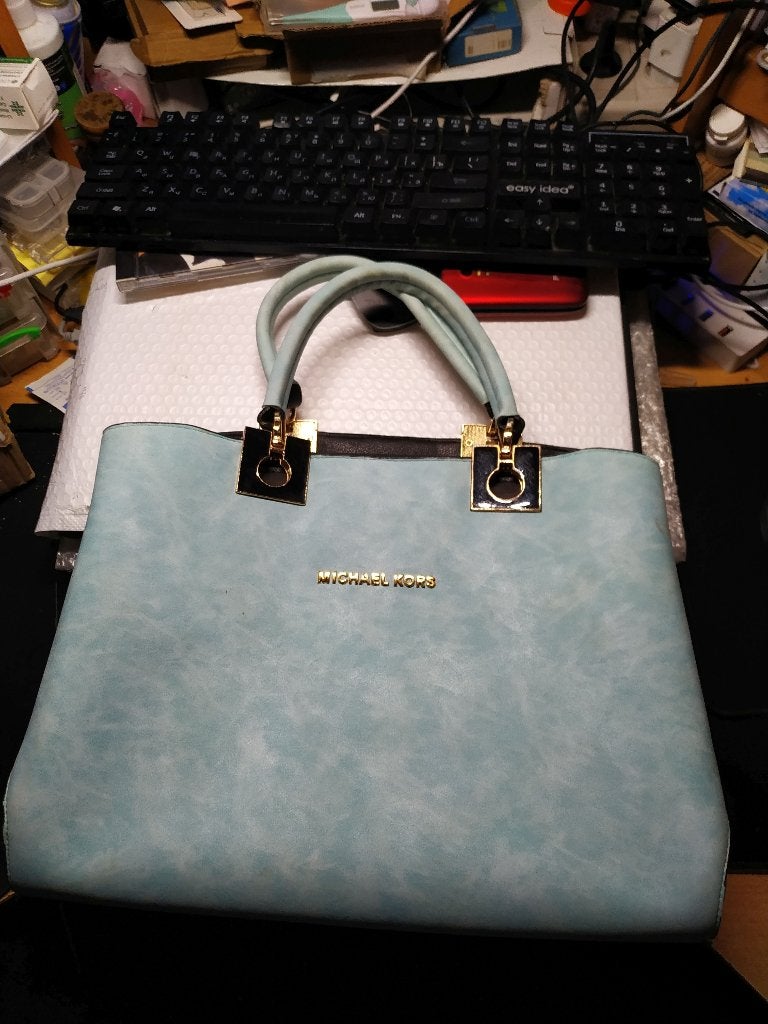 MICHAEL KORS handtas, Ophalen of Verzenden, Zo goed als nieuw, Blauw, Handtas