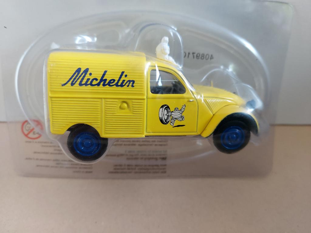 2cv Fourgonnette Michelin 1/43 editions Hachette Norev, Verzenden, Zo goed als nieuw, Auto, Norev
