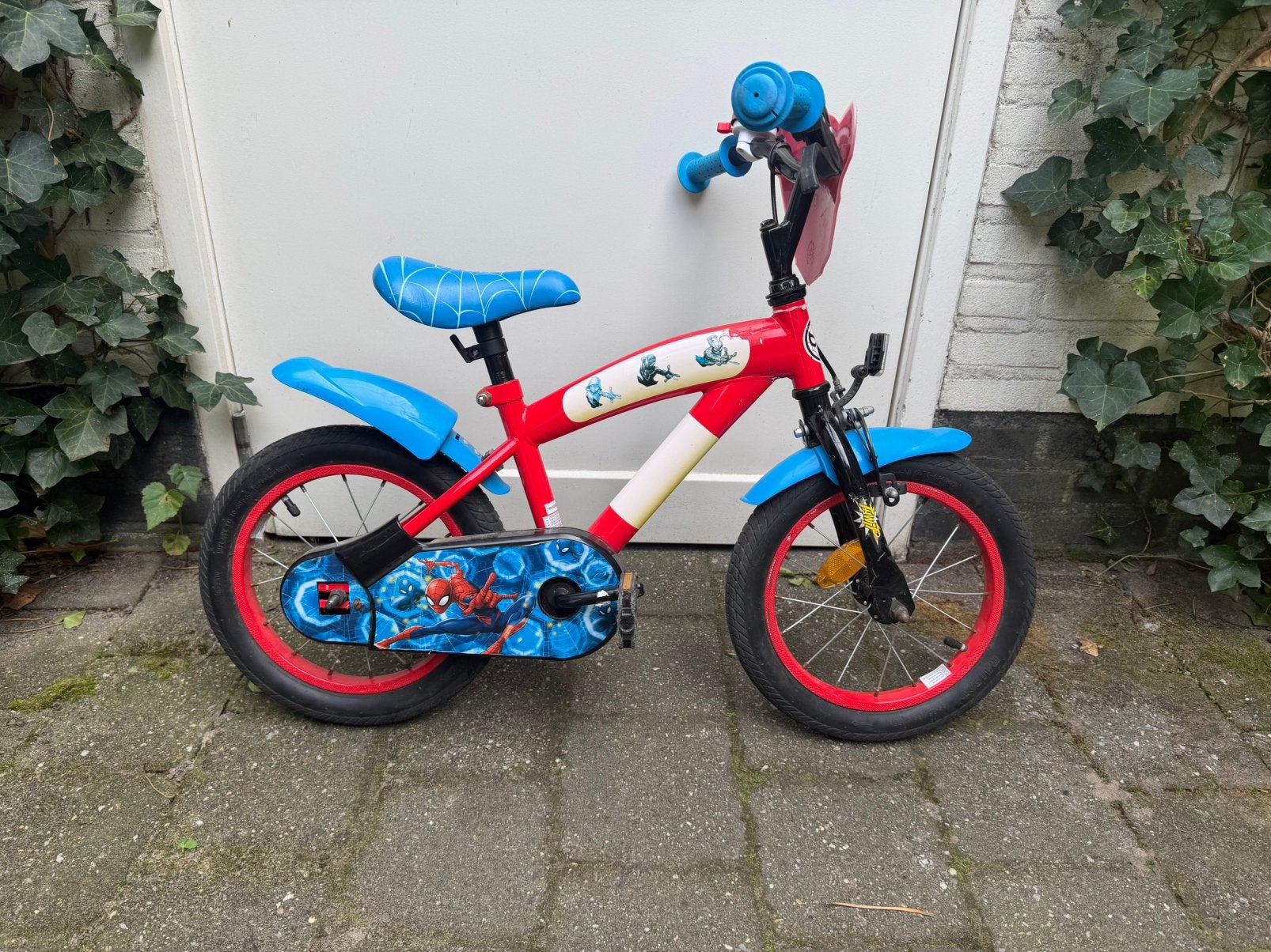 14 inch Spiderman fiets, Fietsen en Brommers, Ophalen, Gebruikt, Minder dan 16 inch