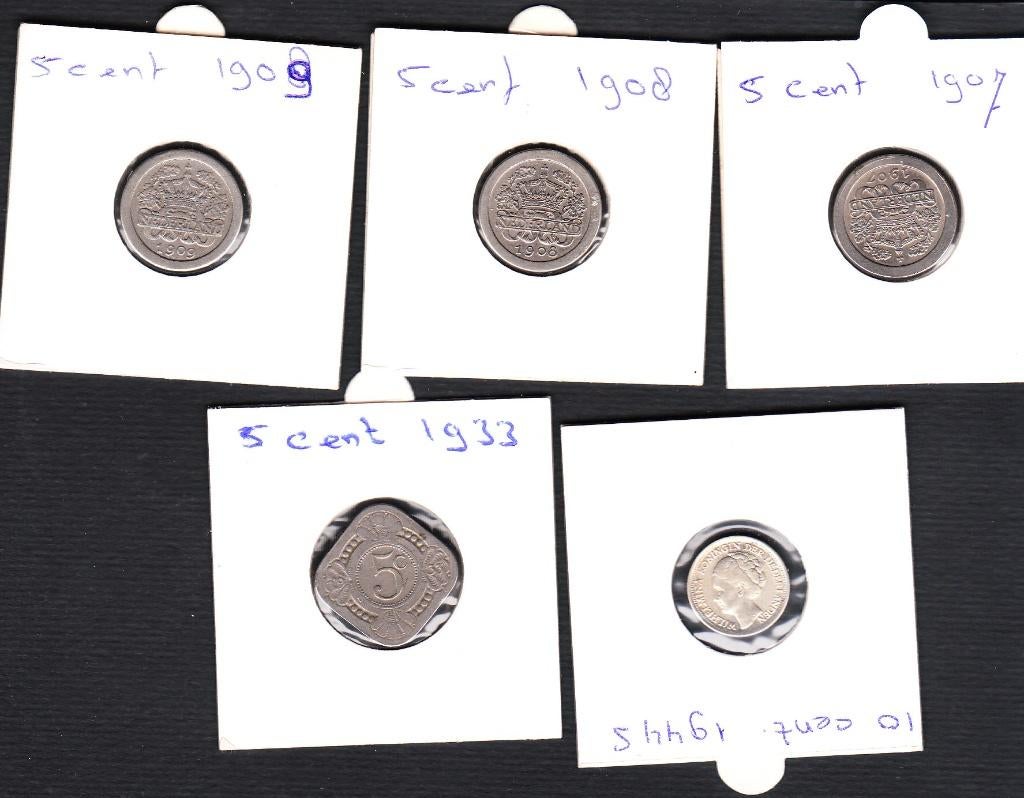 wilhelmina munten, Verzenden, Koningin Wilhelmina, Overige waardes