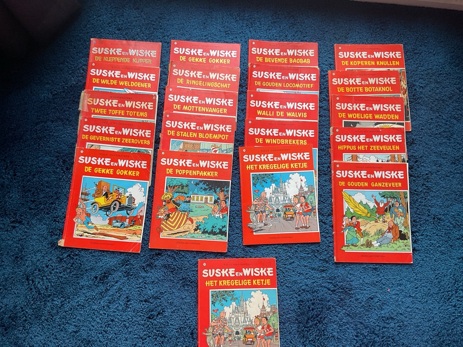 Grote collectie Suske en Wiske stripboeken, Boeken, Stripboeken, Meerdere stripboeken, Ophalen, Gelezen