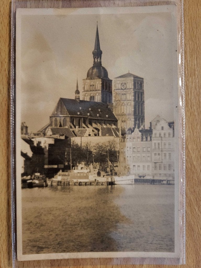 ansicht STRALSUND (D) 1942 Oorlog NAZI stempel, Ophalen of Verzenden, Voor 1920, Noord-Brabant