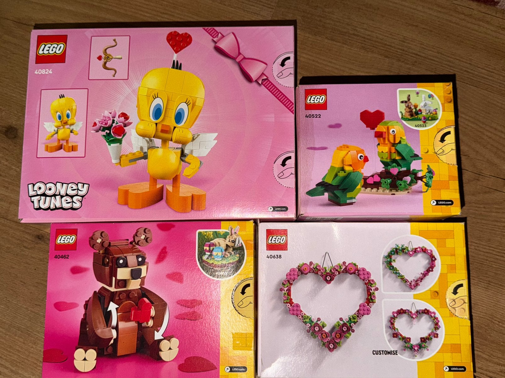 Lego de liefde: 40482 - 40462 - 40522 - 40638, Ophalen of Verzenden, Zo goed als nieuw, Lego