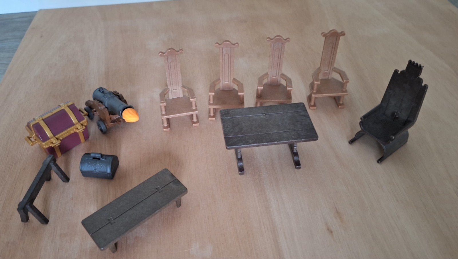 Playmobil meubels voor piraten of kasteel, Pirates, Gebruikt, Losse onderdelen, Overige typen