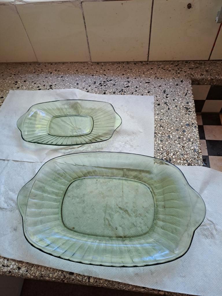Servies Neerlandia Kristalunie - Groen, Antiek en Kunst, Antiek | Glas en Kristal, Ophalen of Verzenden