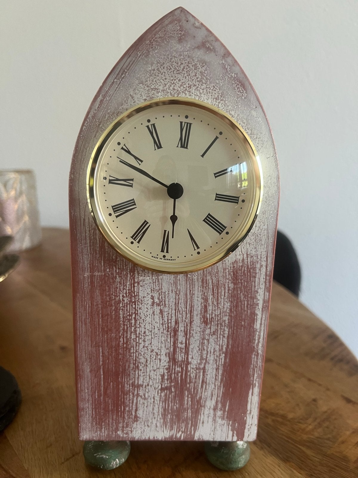 Vintage Alan Wallis (tafel)klok - Werkt perfect, Antiek en Kunst, Ophalen of Verzenden