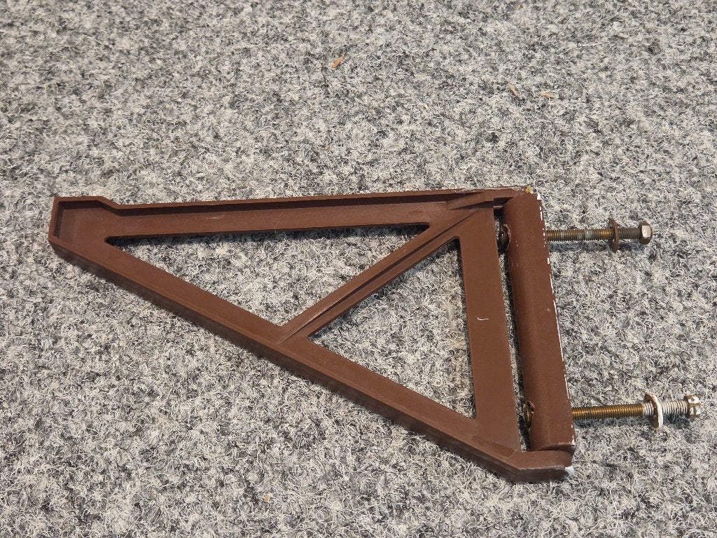 Kunststof caravan klapsteun bruin plank steun, Caravans en Kamperen, Caravan accessoires, Ophalen of Verzenden, Gebruikt