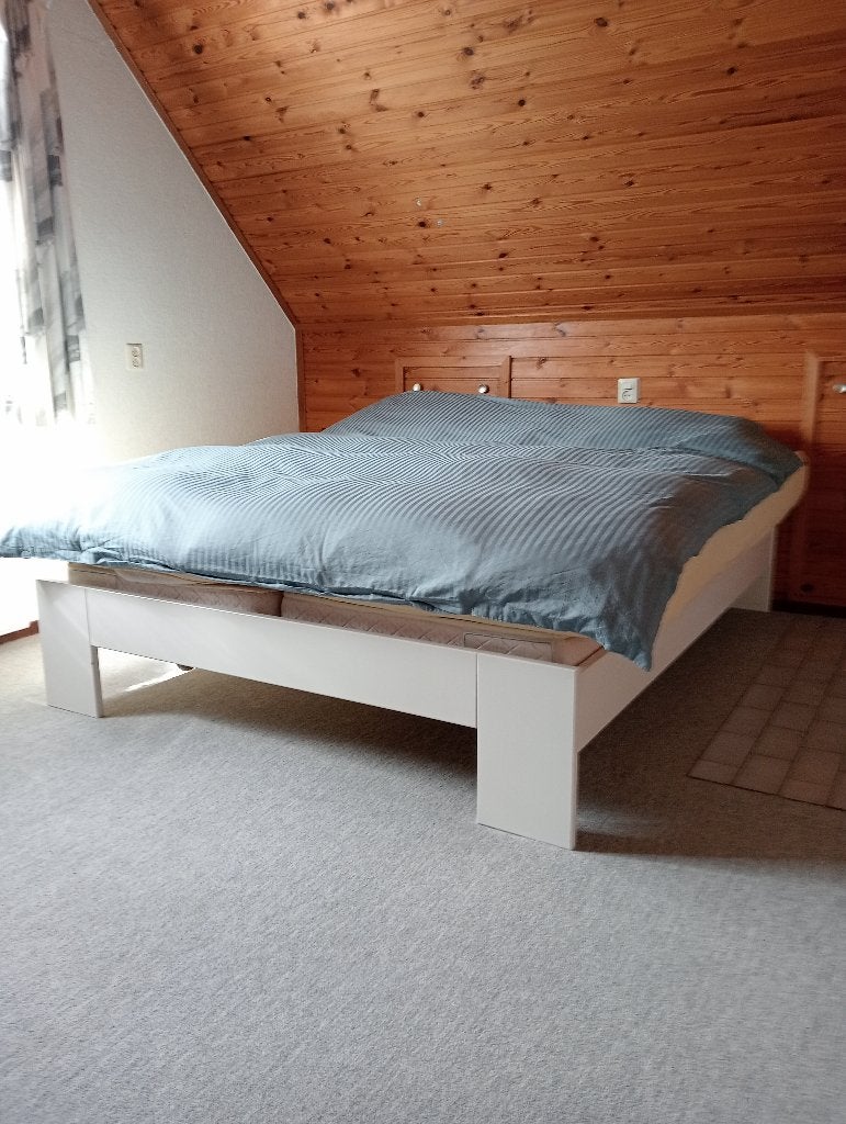 Bedombouw met lattenbodems en matrassen, Huis en Inrichting, Ophalen, Gebruikt, Tweepersoons, 80 cm