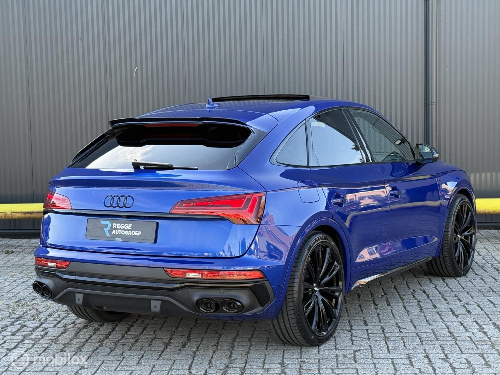 Audi Q5 Sportback 55 TFSI e S-Line SQ5 | PANORAMADAK | 22INC, Auto's, Audi, Automaat, Gebruikt, Euro 6, Blauw