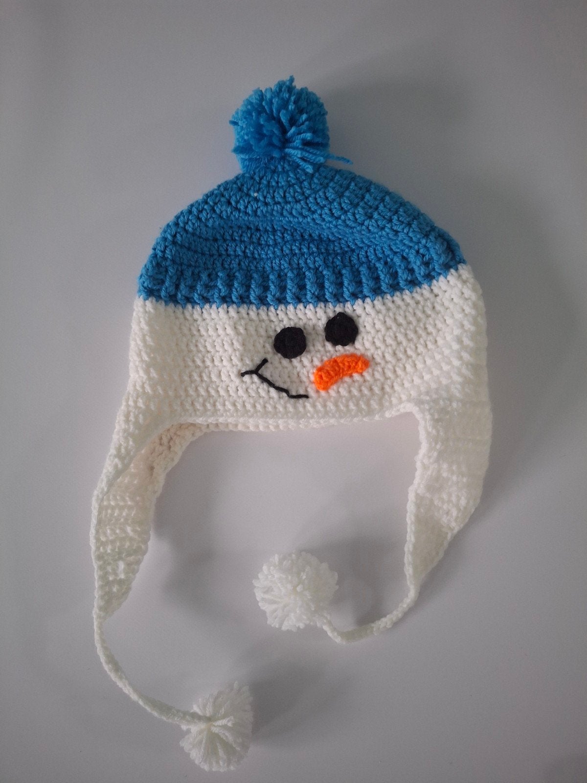 Gehaakte Sneeuwpop Muts voor Kinderen, Ophalen of Verzenden, Nieuw, Handgemaakt, Muts