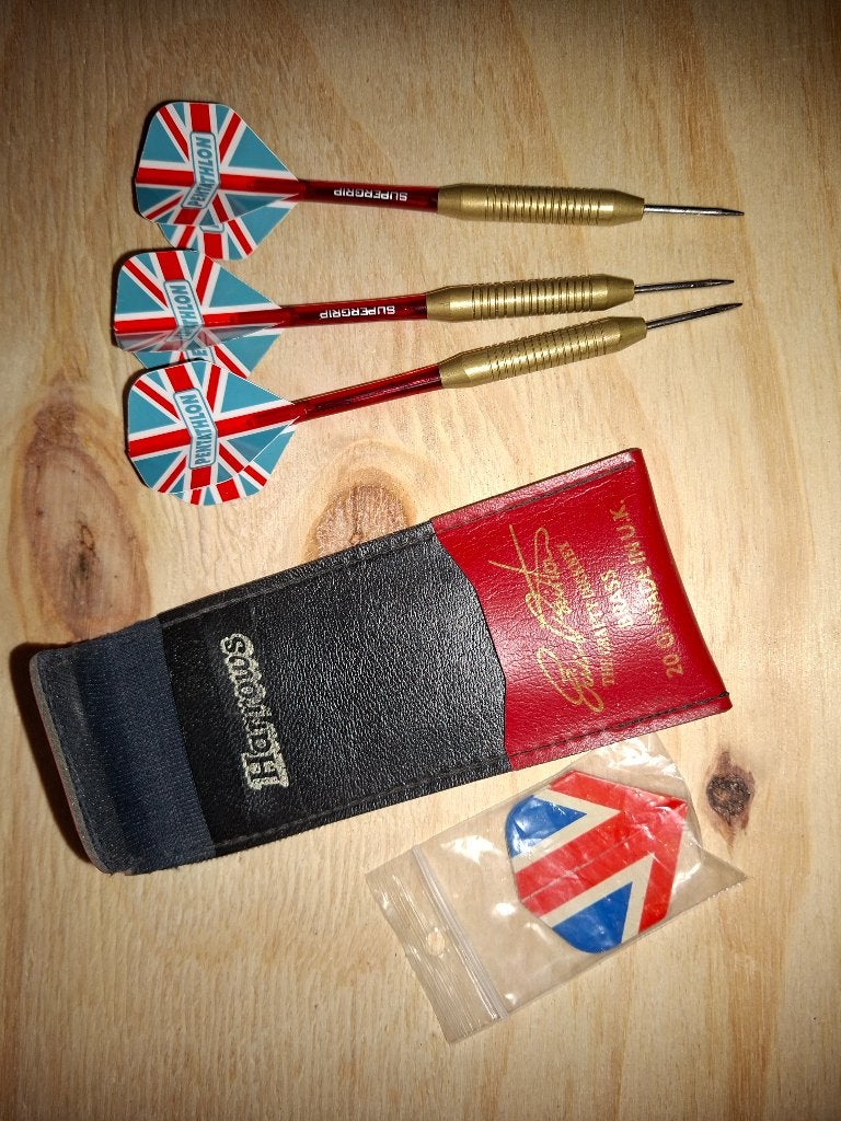 Vintage Dartset: Eric Bristow, Ophalen of Verzenden, Gebruikt, Pijlen