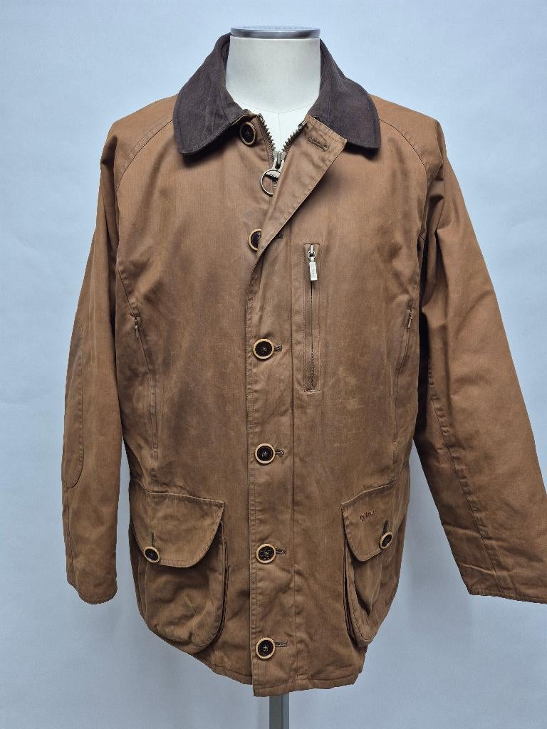 Barbour 'Duracotton Beaumont' jas, maat Large, Maat 52/54 (L), Barbour, Bruin, Ophalen of Verzenden