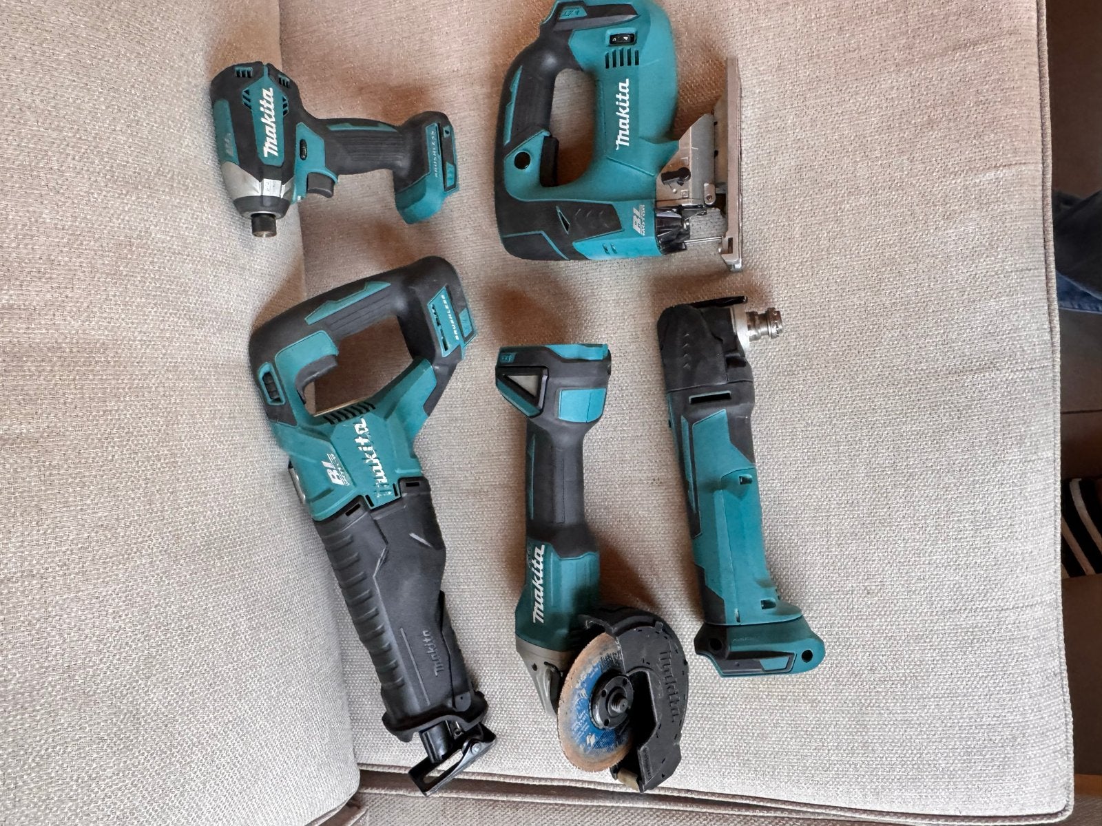 Makita Gereedschap Set - Slagmoersleutel, Zaag, Multitool, Ophalen of Verzenden, Gebruikt