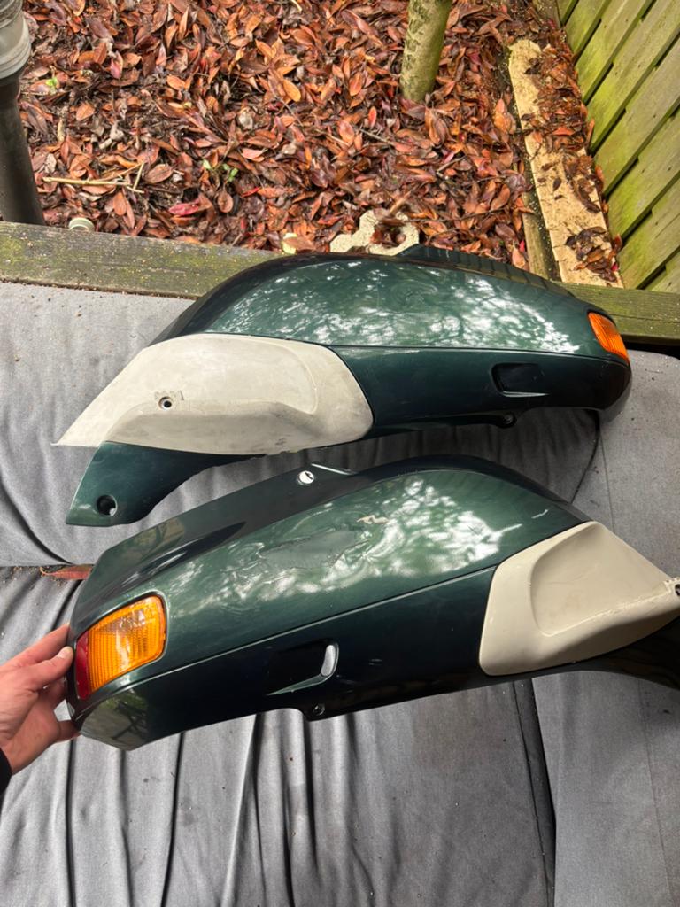 Skr zijkappen - donkergroen, Ophalen of Verzenden, Gebruikt, Kap, Piaggio