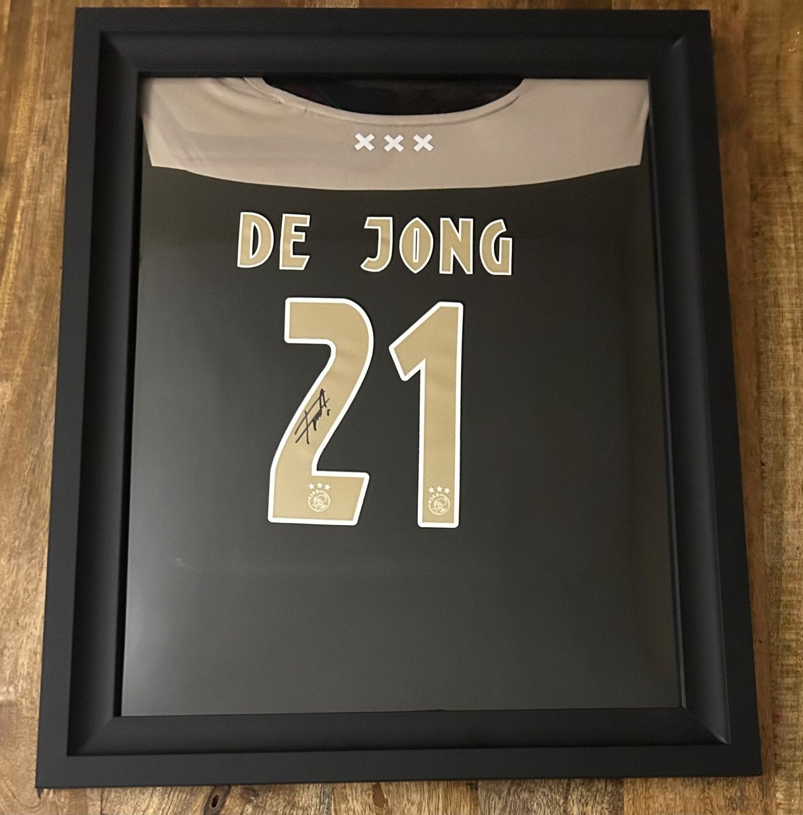 Ajax shirt Frenkie De Jong gesigneerd, Ophalen of Verzenden, Nieuw, Shirt