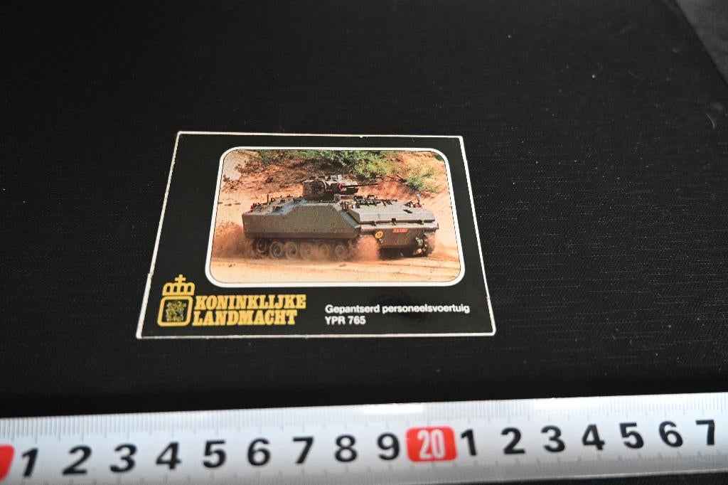 sticker Leger Koninklijke Landmacht YPR765  GW494, Ophalen, Zo goed als nieuw