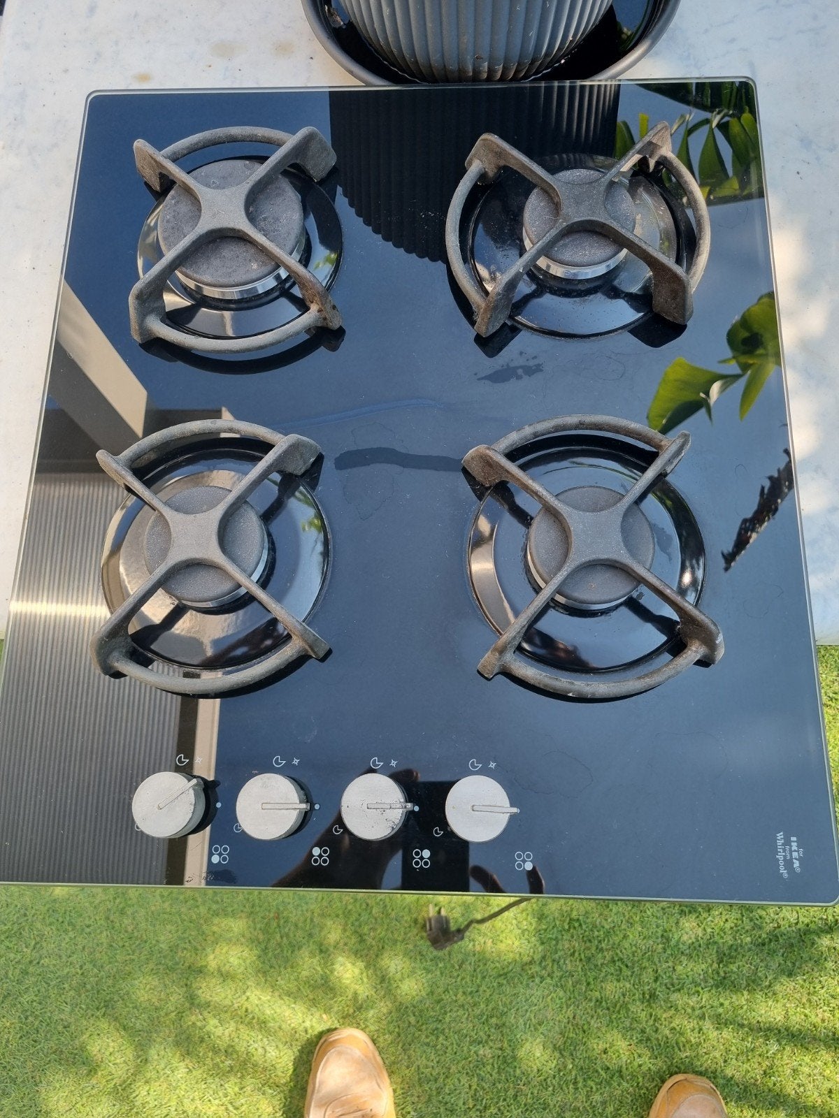 IKEA Whirlpool 4-pits gaskookplaat, Gebruikt, Gas, Vrijstaand, 4 kookzones
