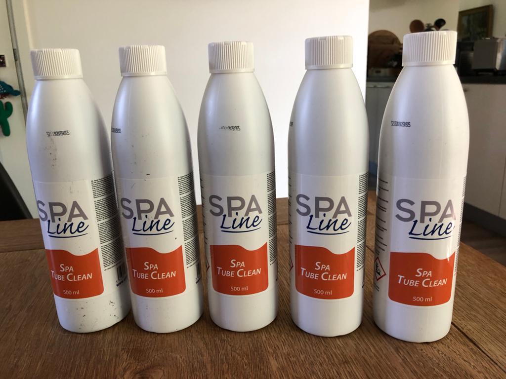 5 nieuwe flessen  SPA line voor de SPA/Whirlpool, Tuin en Terras, Ophalen of Verzenden, Nieuw