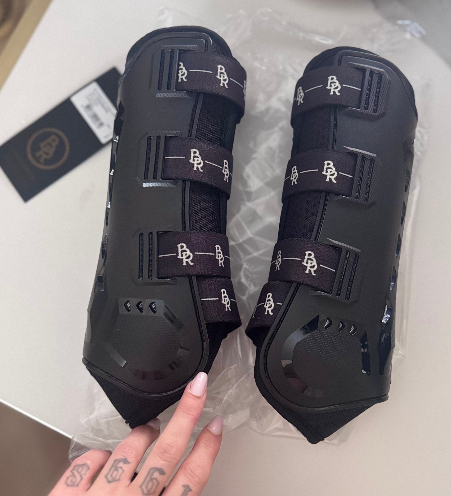 BR country tech tendon boots | L  | zwart, Ophalen of Verzenden, Zo goed als nieuw