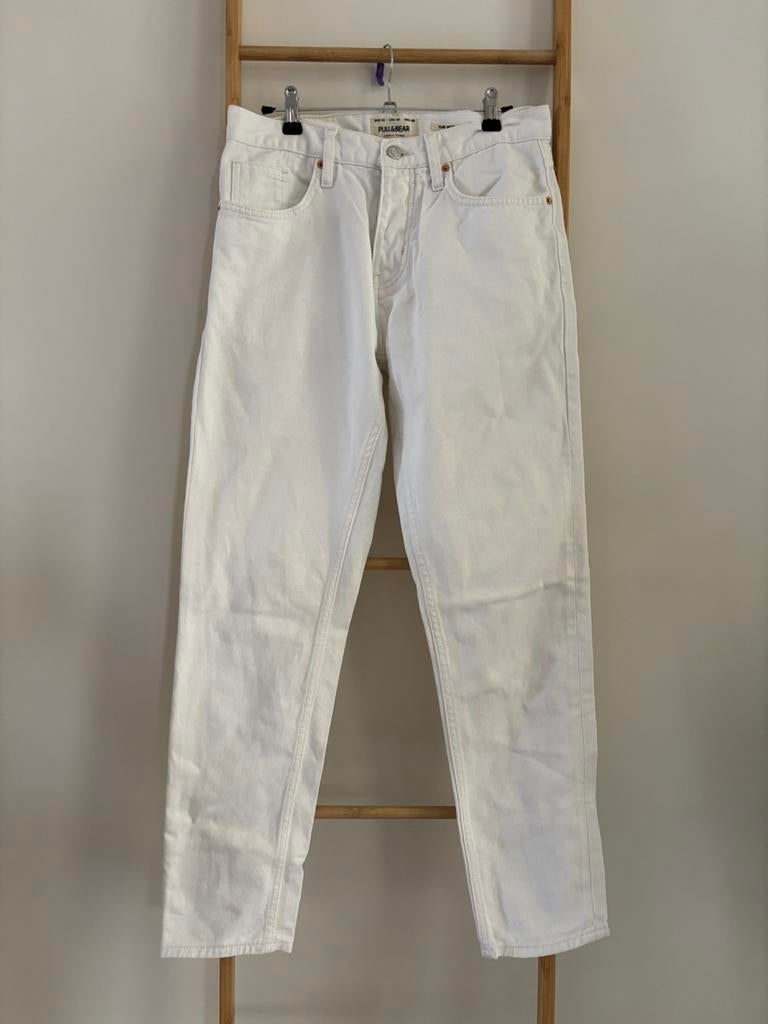 Witte the 90’s slim jeans/spijkerbroek Pull & Bear, Maat 38/40 (M), Wit, Ophalen of Verzenden, Zo goed als nieuw