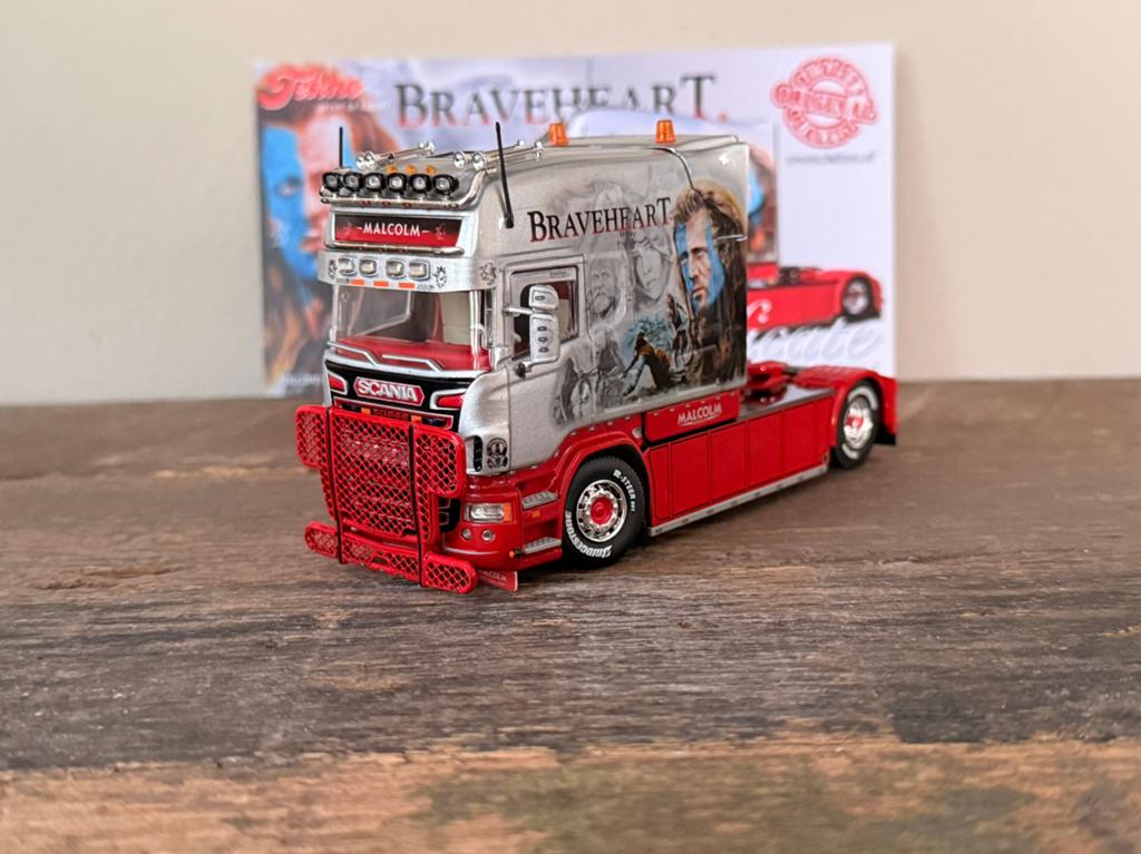 Tekno - Scania Longline Malcolm Braveheart, Ophalen of Verzenden, Zo goed als nieuw, Bus of Vrachtwagen, Tekno