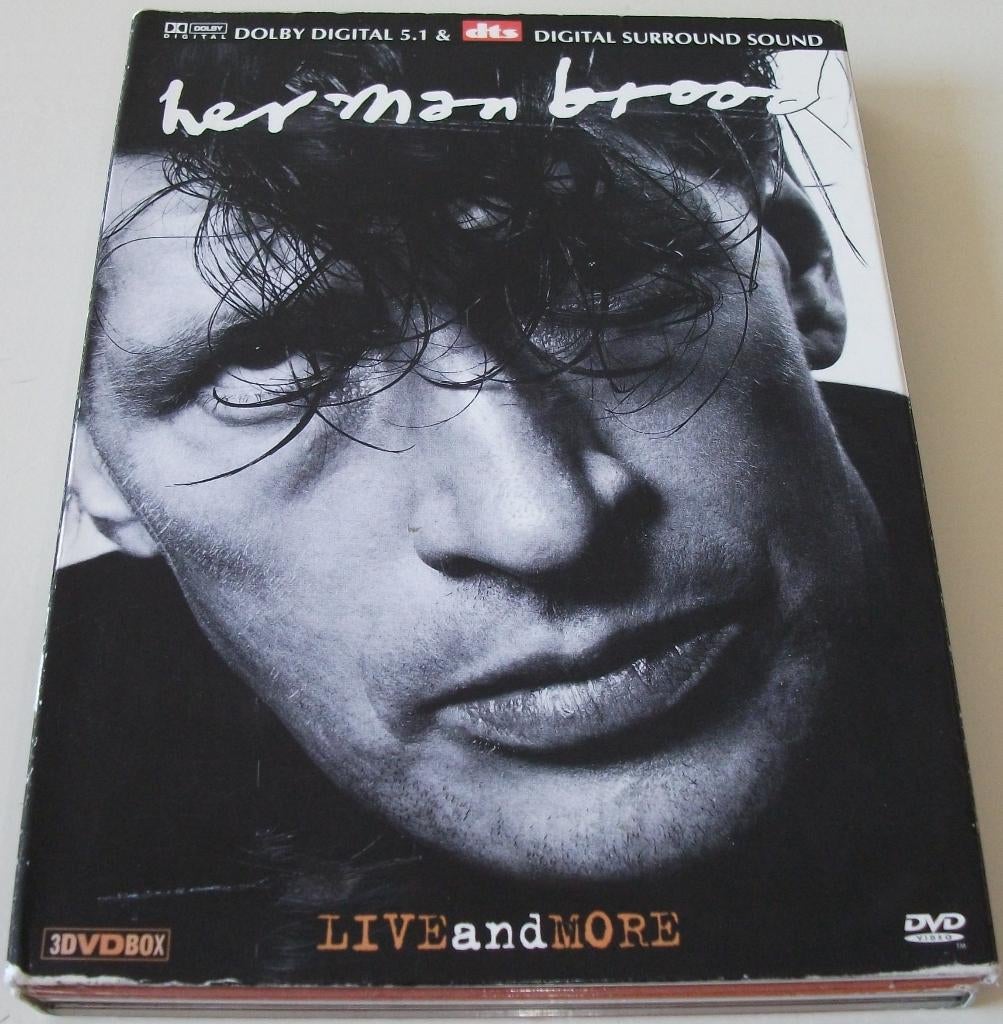 Dvd *** HERMAN BROOD *** Live and More 3-Disc Boxset, Gebruikt, Alle leeftijden, Boxset, Muziek en Concerten