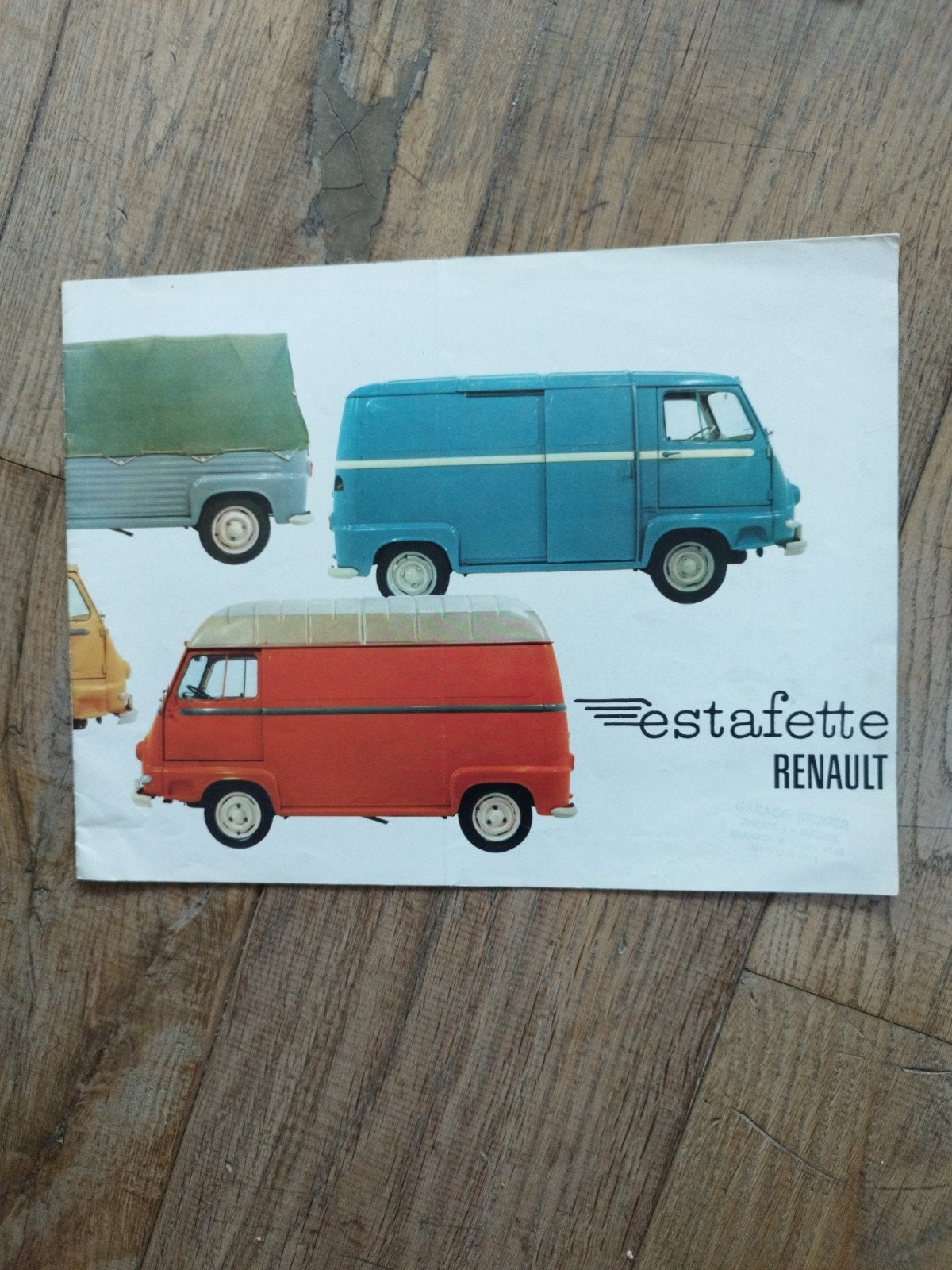 Renault Estafette brochure uit 1959 - 14 pagina's, Renault, Ophalen of Verzenden, Zo goed als nieuw, Renault