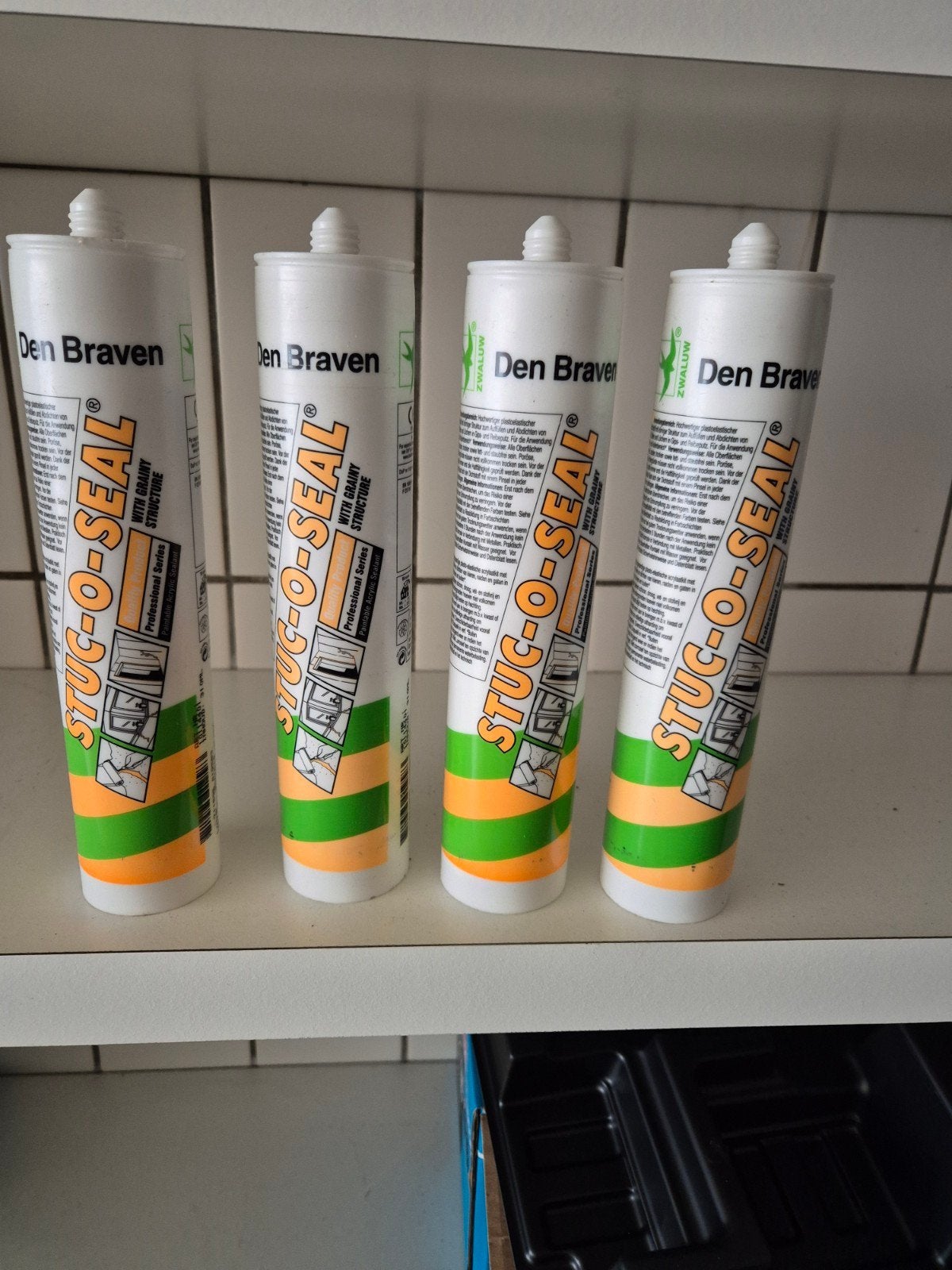 Den Braven Stuc-O-Seal kit met korrelstructuur (4 stuks), Minder dan 4 cm, Overige materialen, Nieuw, Ophalen of Verzenden