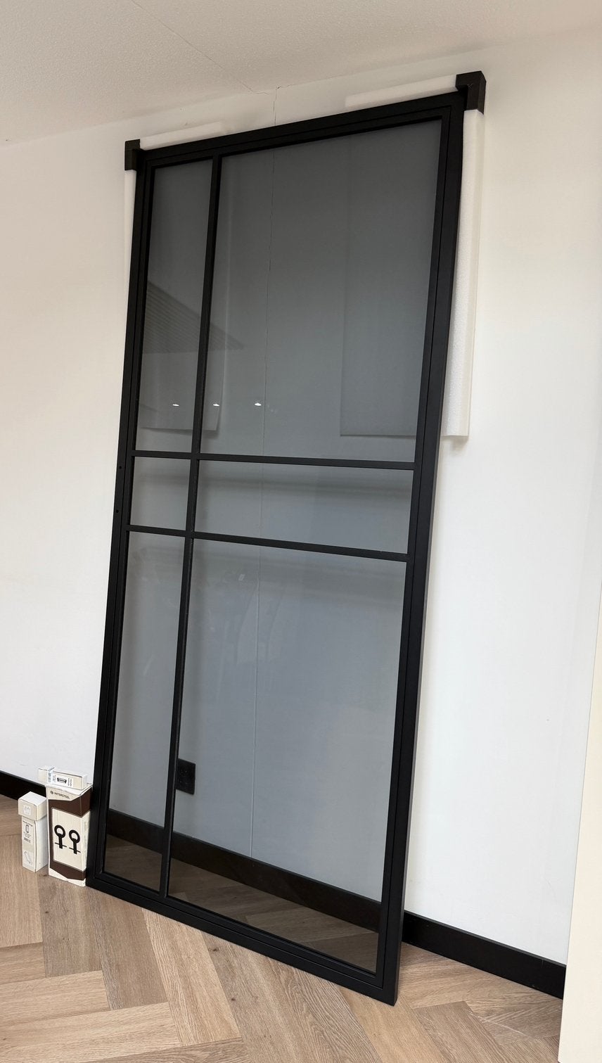 PERTURA stalen schuifdeur100x235 grijs gerookt glas compleet, Doe-het-zelf en Verbouw, Ophalen, 215 cm of meer, Binnendeur, Nieuw