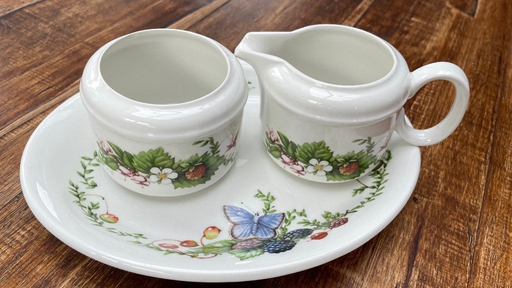 Marjolein Bastin - Serveerschaal koffiemelk Suikerpot, Ophalen of Verzenden, Overige stijlen, Wedgwood, Porselein