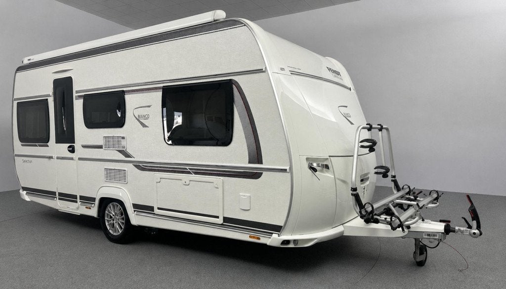 Fendt Bianco Selection 465 Enkele bedden Cassetteluifel, Caravans en Kamperen, Caravans, Bedrijf, tot en met 4, 1250 - 1500 kg