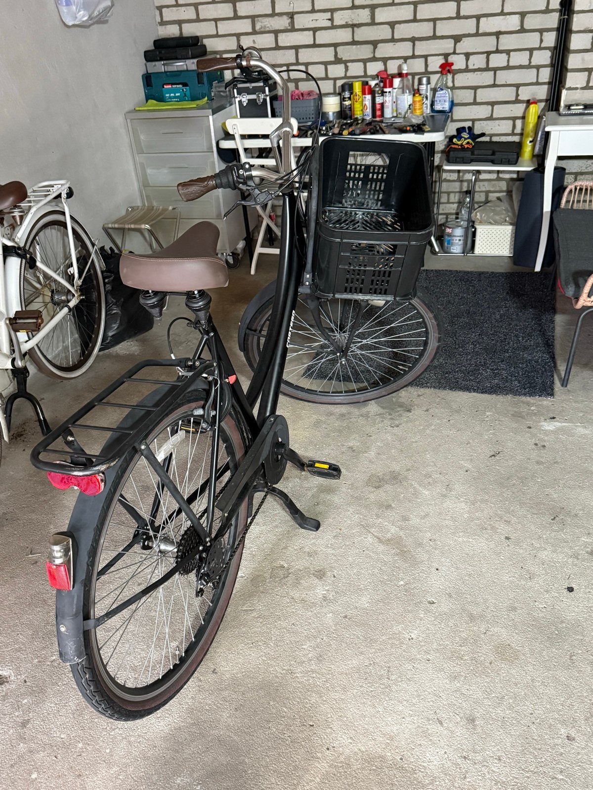 Cortego Damesfiets met mand en versnellingen, 53 tot 56 cm, Velgrem, Versnellingen, Zo goed als nieuw