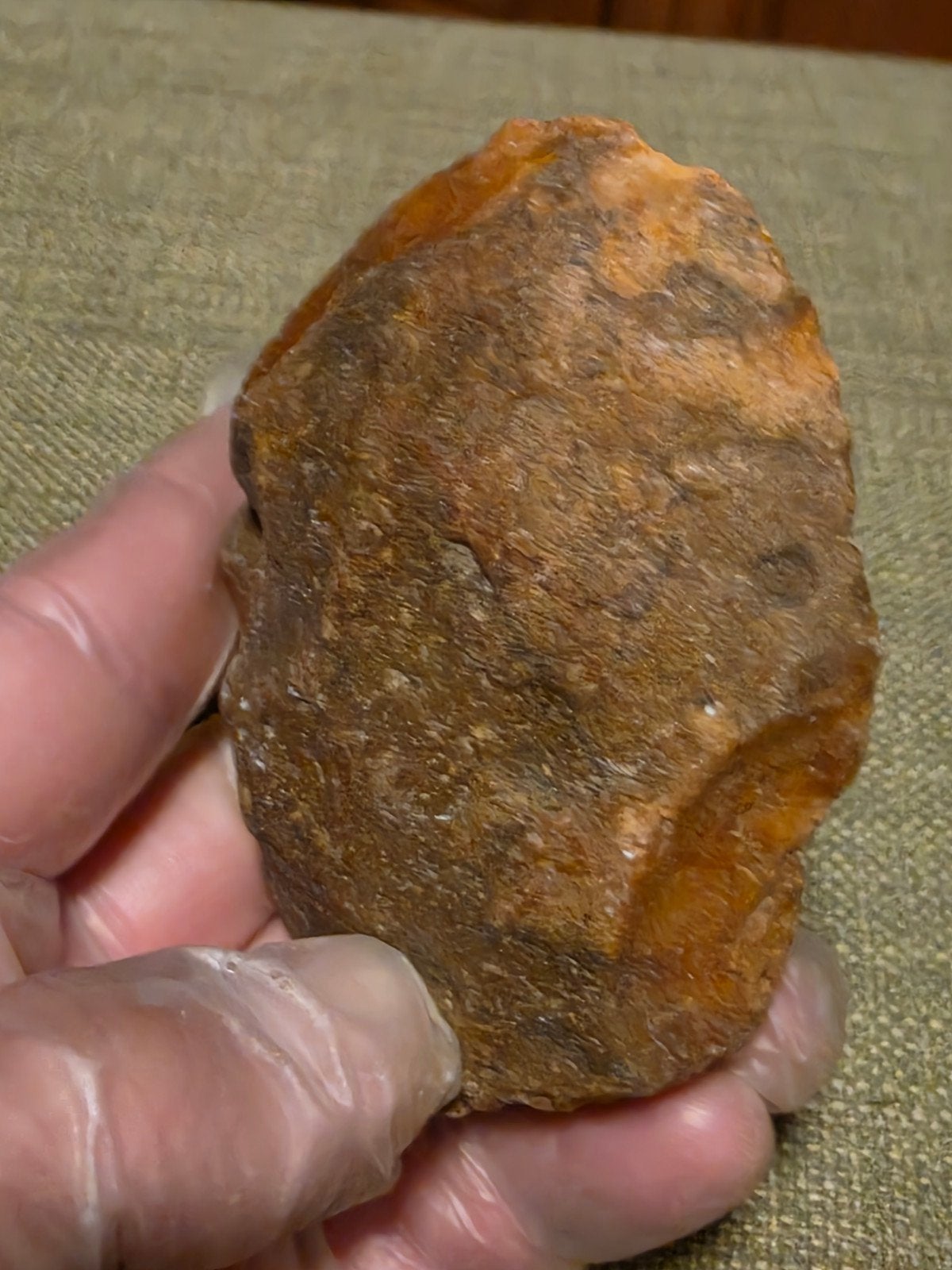 Oude Vuistbijl Biface - Prehistorisch Gereedschap, Ophalen of Verzenden